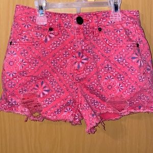 Aeropostale Tokyo Darling High Waisted Shorty Shorts